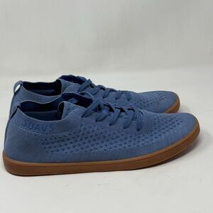 SUAVS The Zilker Shoes Mens 12 Blue Knit Lace Up Lightweight Comfort Sneakers